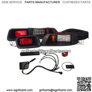 Premium EZGO TXT Golf Cart Street Legal LED Light Kit With Turn & Brake Lights
