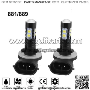 New Listing2x LED Headlight Bulbs 6000K 160W Fit For Precedent Cart Club Car DS 1999-2004