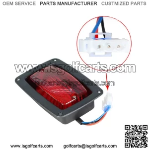 2 Golf Cart LED Tail Light 3 Wire Rear Taillights Pair Fit For Club Car DS