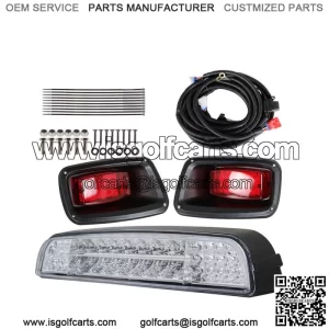 For EZGO TXT (96-13) Golf Cart LED Light Bar Kit with LED Taillights USA