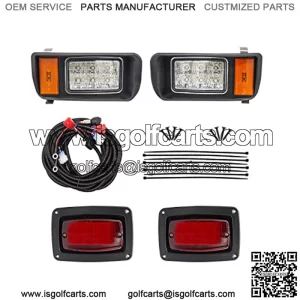Club Car DS Led Head Light Kit Headlight and Tail Light Assembly for 1993-up