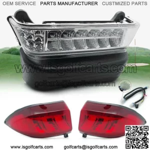 For Club Car Precedent Golf Cart FULL LED Headlight Tail Light Kit for 2004-2008