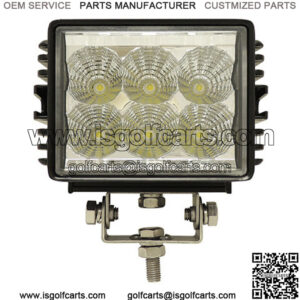 4.5" Golf Cart LED Utility Spotlight - 12V-24V  (18 Watt / 1,350 Lumens, Fits All Carts)