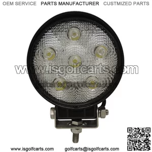 4.5" Golf Cart LED Utility Floodlight - 12V-24V (18 Watt / 1,350 Lumens, Fits All Carts)