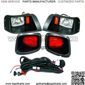 Basic Light Kit with LED Tail Lights for EZGO TXT Golf Carts 1996-2013