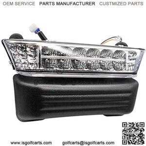 Club Car Precedent Led Head Light with Bumper Electric Replacement or Upgrade for 2004-Up Golf cart