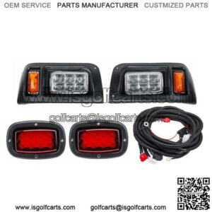 Golf Cart Street Legal LED Light Headlight & Taillight Kit for Club Car DS 1993+