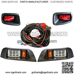 EZGO TXT LED Light Kit W/Upgrade Harne| Golf Cart LED Light Kit for EZGO TXT 1996-2013 Gas&Electric