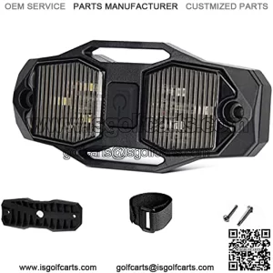 UTV Dome Light with Switch,12V Bright White&Red Universal Roll Bar LED Lights Utility Roll Cage Light Truck Bed Light LED Interior Reading Light Courtesy Light for Polaris RZR UTV Truck-1 PC