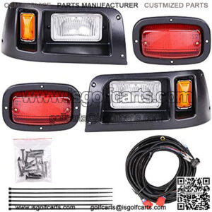 Golf Cart Halogen Headlights & LED Tail Lights Kit DS Cart Lights, Only Compatible With Golf Cart Club Car DS 1993-UP Model