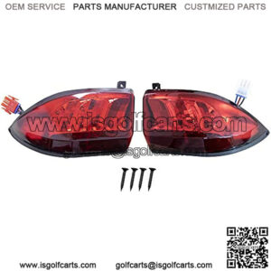 Golf Cart LED Taillight for Club Car Precedent 2004-Up and Tempo 2018-Up Models Replacements 12V 3 Wires Rear Light kit