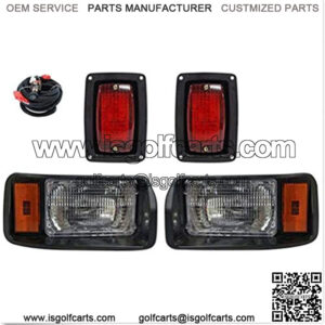 Club Car DS Light Kit for 1993-UP Golf Cart Factory style I OEM Basic Headlight & Taillight Kit with wires