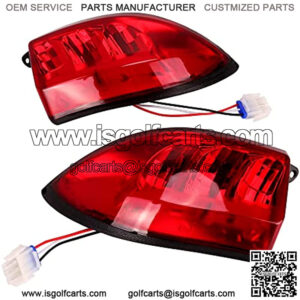 Golf Cart LED Tail Lights for Club Car Precedent 2004-Up and Tempo 2018-Up Models Replacements ,Driver and Passenger Rear Lights 12V with 3 Pin Molex Quick Connector Wired