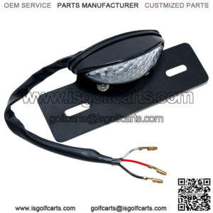 Golf Cart License Plate Holder with LED Tag and Brake Light