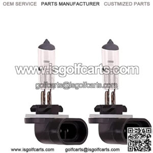 Golf Cart Halogen Headlight Bulb 37W 12V Light Bulb 886 for Club Car DS 1999-up & Precedent 2004-up, EZGO 1994-up Super Bright 2 PCS OEM# 101988101 74004-G01