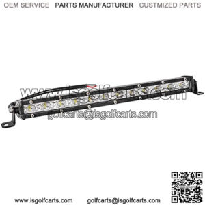 Led Light Bar 14in Signal Row Light Bar 80W 8000lm Spot Flood Combo Off Road Light, Waterproof Slim Light Bar for SUV Jeep ATV Boat