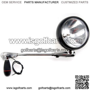 Unity (330GM-0002) 6" Diameter 100W Post-Mount/Door-Mount Spotlight with Black Head