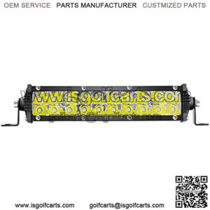 7 Inch Slim LED Light Bar 60W 6000lm 12V-60V for Truck ATV UTV Jeep Boat Golf Cart Land Mower Trailer Car Off-Road Driving Fog Pods, Rack Front Bumper Grille Waterproof Bar,1PC, White Beam