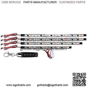 Golf Cart Underglow Light for Golf Cart EZGO Yamaha Club Car - IP68 Waterproof Underbody LED Light Set with Wireless Controller