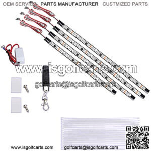 Golf Cart Underglow Accent Neon Light, Waterproof Multi Color LED Light with 4-Key Wireless Remote LED Lights for Golf Cart Fits EZGO Club Car Yamaha