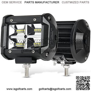 LED Light Bar 4 inch 48W LED Light Pods Spot LED Bar Dual Rows Off Road Driving Fog Light IP68 Waterproof for Truck SUV ATV Marine Boat 4WD