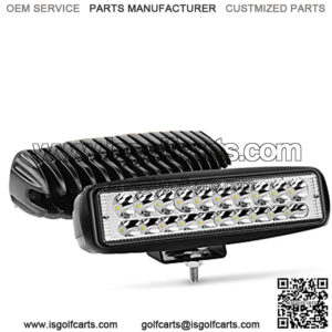 2PCS Led Pods 6 Inch 60W Spot Light Bar 3000LM Driving Fog Off Road Lights 12V/24V for Trucks Jeep UTV ATV Marine Boat Golf Cart Trailer