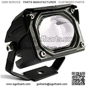 60W 6000LM LED Spotlight Len Motorcycle Driving Fog Light,Yellow White Far Near Light Flash LED Work Light Pod for Motorcycle ATV UTV SUV Car Tractor Forklift Truck Boat (1Pcs)