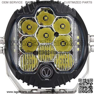 5 inch 50W LED Driving Light 1PCS 8000LM Flood Light Pod Off Road Fog Driving Roof Bar Bumper for Jeep, ATV, UTV, Golf Cart, SUV Trucks, Hunters, Pickup Ford F150, Pack of 1