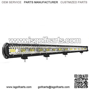 18026C-A 37Inch 780W Triple Row Flood Spot Combo Bar 78000LM Driving Waterproof Led Work Light Off-Road Truck Car ATV SUV Jeep Cabin Boat, 37Inch Triple Row Light bar