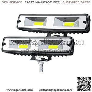 6 Inch Automotive Led Flood Light Bar - 48W 10000Lm Led Light Bar 12V/24V SUV Driving Fog Light Waterproof Off Road Day Runing Lights Pods Lights Headlight for Trucks Off Road ATV UTV, 2 Pack