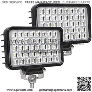 New 6 Inch Led Work Light for Truck, 80W 6800Lumens Flood Light Off Road Light for Jeep Tractor SUV ATV, 12/24V