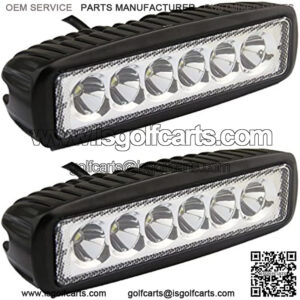 Senlips Led Light Bar 2PCS 18W Spot Led Fog Lights Off Road ATV Boat Trucks Waterproof Lights Led Driving Work Lamp for Vehicle Accessories