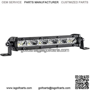 Slim LED Light Bar 6 Inch 30-watt 3000-lumen Spot Flood Combo Beam Ultra-Thin Offroad Driving Fog Work Lights Single Row LED Light Bar for Truck ATV UTV SUV Boat, 12v LED Light Bar