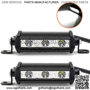 2PCS 4 Inch 15W Single Row LED Light Bar Low Profile Ultra Thin Slim Mini Spotlight Light for SUV ATV Truck Boat