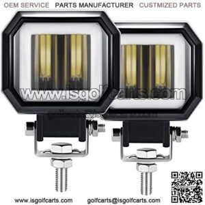 3 Inch LED Light Bar 9-36V 80W 10000LM 6000K Spotlight DRL Angel Eyes Led Driving Light Off Road LED Light Pods for Trucks Car SUV 4x4 Motorcycles Pack of 2 IP68 Side Positioning Lights