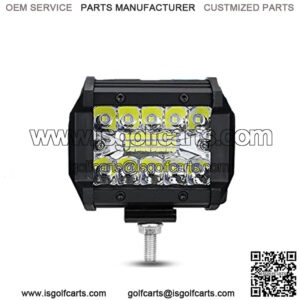 4" Automotive Led Light Bar, 60W 16,000lm Offroad Spot Flood Combo Pods Lights Work Lights Cubes Lights Automotive Driving Light Bar for 12V-24V Pickup Trucks ATV UTV SUV Tractor ,Pack of 2