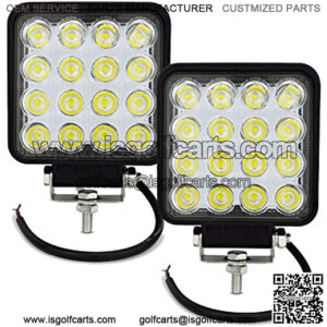 2 PCS 4 inch Led Work Light Bar 48W Driving Pods Spot Beam Work Lamp for Jeep Off-Road SUV Boat 4X4 JK 4Wd Truck 12V-24V