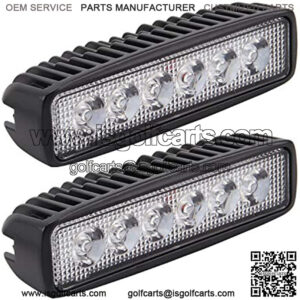 LED Light Bar, Northpole Light 2x 18W Spot Work Light Strips, Off-road Light Bar, Driving Fog Light IP67 Waterproof for Off-road, Truck, Car, ATV, SUV