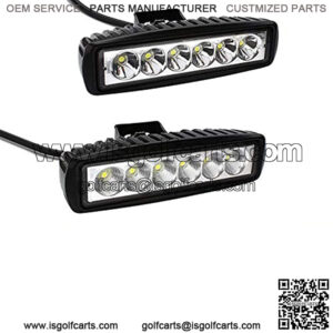 2X 6in 36W Slim Led Light Bar Spot Flood Motorcycle ATV 4X4WD Bumper Backup Pods