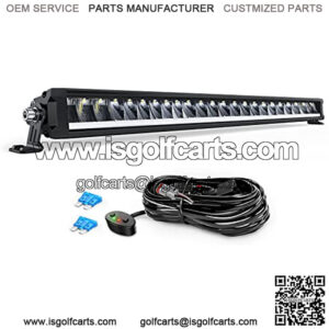 30 Inch LED Light Bar 120W 13000LM Anti-Glare Flood Spot Combo DRL Offroad LED Driving Light Bar IP68 w/ 16AWG DT Wiring Kit for Pickup Truck SUV ATV UTV Boat 4x4 Jeep