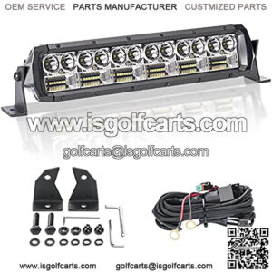 12 Inch Slim LED Light Bar, 16200LM Dual-Row Spot Flood Combo Off Road Driving Fog Light, IP68 Waterproof Ultra-Thin LED Light Bar for Truck ATV UTV Tractor Boat etc.