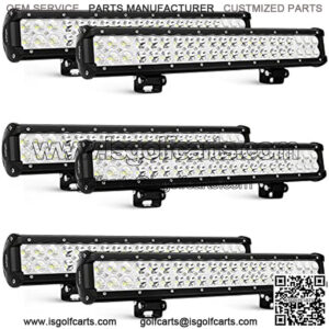 6PCS 20 Inch 126W LED Light Bars Spot Flood Combo Led Off Road Driving Lights Led Fog Lights Boat Lighting LED Work Light