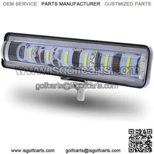 5.7inch LED Light Bar 2 Function in 1 Daytime Running Fog LED Light/Xenon White,Brake Reverse Turn Signal Light/Blue+Red for Trucks Car Pickup ATV Jeep Motorcycle Boat Golf Cart.1-Pack.