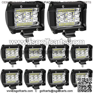 LED Light Pods, 4 Inch LED Light Bar 78W, Off Road LED Driving Work Pod Lights 12V 24V for SUV ATV UTV Truck Pickup Spot Flood Combo Beam, Pack of 10