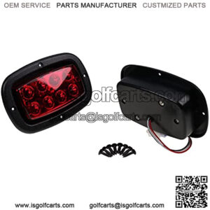 Golf Cart LED Tail Light Kit Compatible with Club Car DS with 2 LED 3 Wire Taillights 1017035 1982-Newer