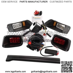 Golf Cart LED Light Kit Street Legal Kit w/Turn Signal Switch For EZGO TXT 96-13