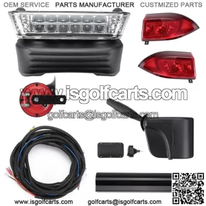 Deluxe Precedent Upgrade Light Kit 12V Street Legal for Club Car Precedent 2004+