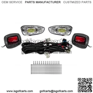 LED Light Kit for EZGO RXV Gas Electric Golf Carts 2008 & UP 12V