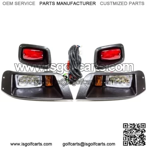 LED Headlight & Tail Light Kit for EZGO TXT 1996-2013 Off Road Golf Carts
