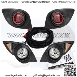 LED Headlights & Tail Lights Kit Golf Cart for Yamaha Drive G29 2007-UP Gas/Elec